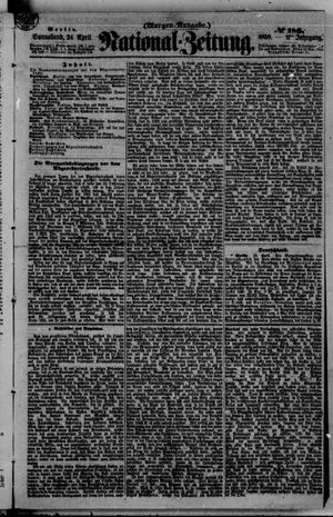 Nationalzeitung vom 24.04.1858