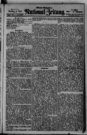 Nationalzeitung vom 27.04.1858