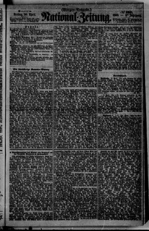 Nationalzeitung vom 30.04.1858
