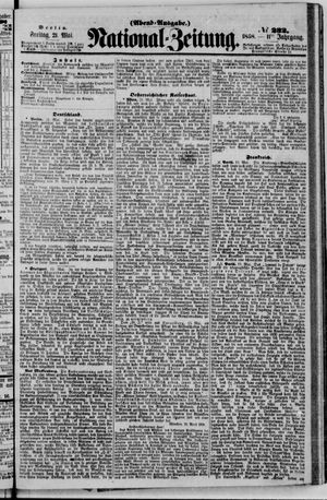 Nationalzeitung vom 21.05.1858