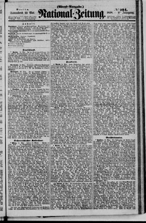 Nationalzeitung vom 22.05.1858