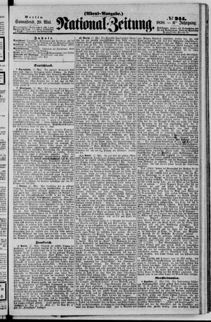 Nationalzeitung vom 29.05.1858