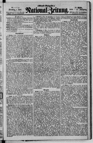 Nationalzeitung vom 01.06.1858