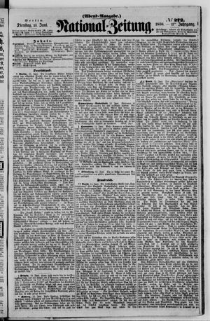 Nationalzeitung vom 15.06.1858