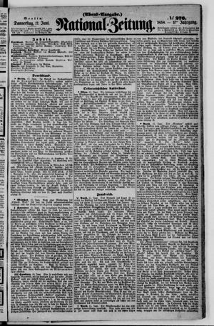 Nationalzeitung vom 17.06.1858