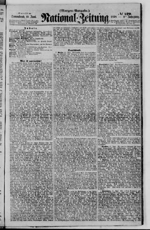 Nationalzeitung vom 19.06.1858