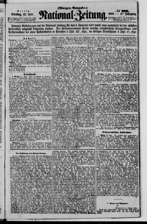 Nationalzeitung vom 22.06.1858