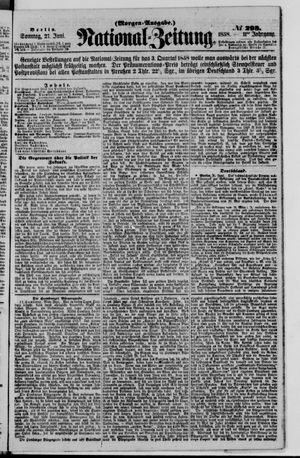 Nationalzeitung vom 27.06.1858
