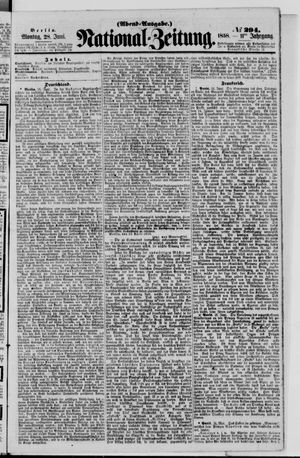 Nationalzeitung vom 28.06.1858