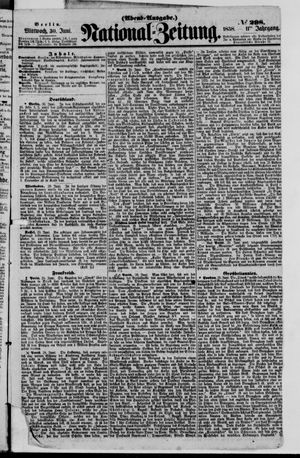 Nationalzeitung vom 30.06.1858