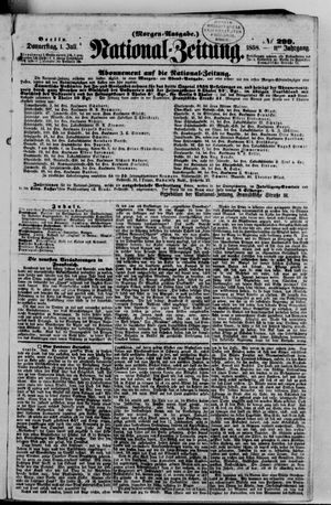 National-Zeitung vom 01.07.1858