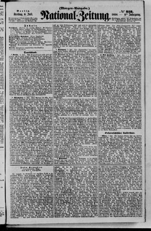 Nationalzeitung vom 09.07.1858