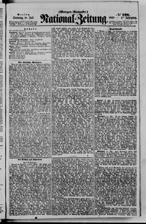 Nationalzeitung vom 18.07.1858