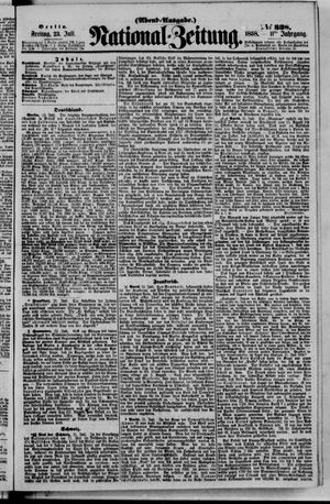 Nationalzeitung vom 23.07.1858