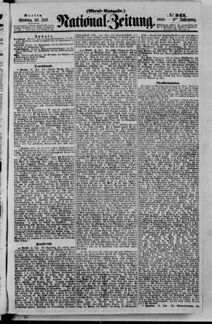 Nationalzeitung vom 26.07.1858