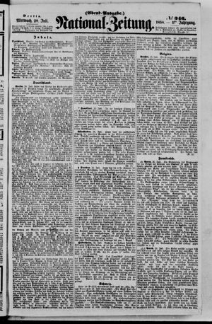 Nationalzeitung vom 28.07.1858