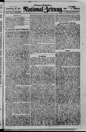 Nationalzeitung vom 29.07.1858