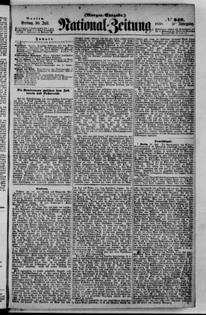 Nationalzeitung vom 30.07.1858