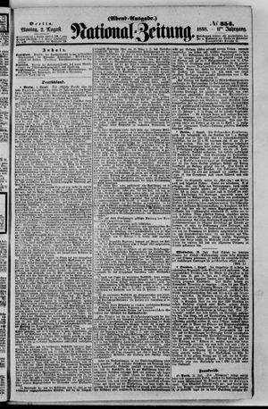 Nationalzeitung vom 02.08.1858