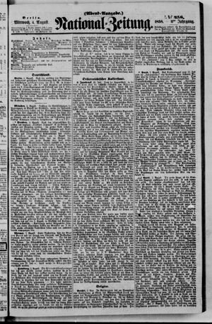 Nationalzeitung vom 04.08.1858