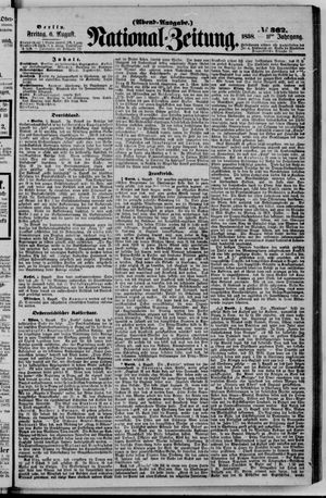 Nationalzeitung vom 06.08.1858