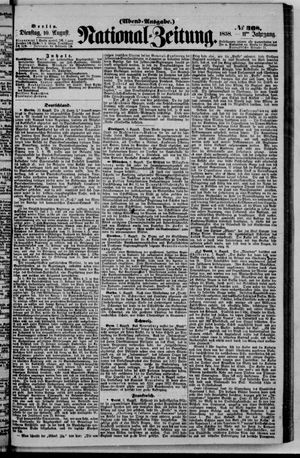 Nationalzeitung on Aug 10, 1858