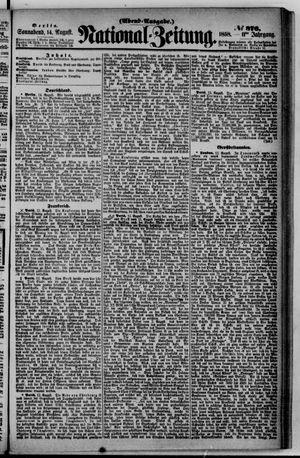 Nationalzeitung vom 14.08.1858