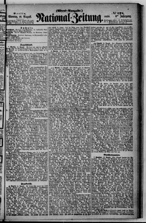 Nationalzeitung vom 16.08.1858