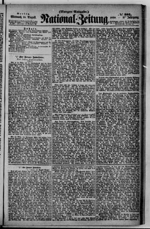 Nationalzeitung vom 18.08.1858