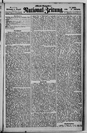 Nationalzeitung vom 18.08.1858