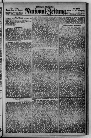 Nationalzeitung vom 19.08.1858