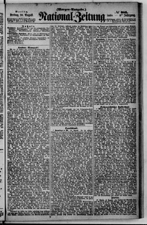 Nationalzeitung vom 20.08.1858