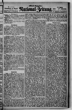 National-Zeitung vom 21.08.1858