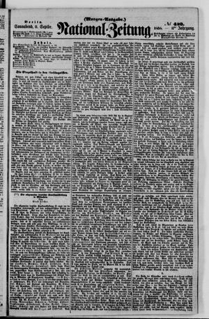 Nationalzeitung vom 11.09.1858