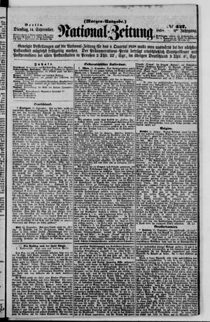 National-Zeitung vom 14.09.1858