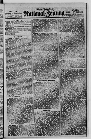 National-Zeitung vom 14.09.1858