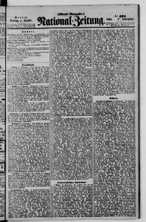 Nationalzeitung vom 17.09.1858
