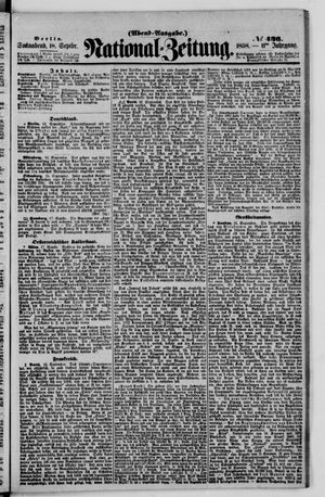 Nationalzeitung vom 18.09.1858