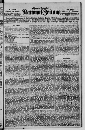 Nationalzeitung vom 19.09.1858