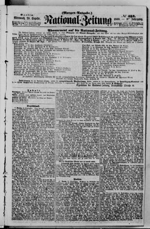 Nationalzeitung vom 29.09.1858