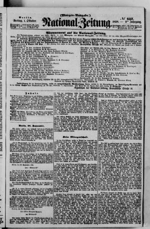 National-Zeitung vom 01.10.1858