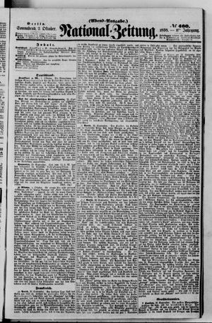 Nationalzeitung vom 02.10.1858