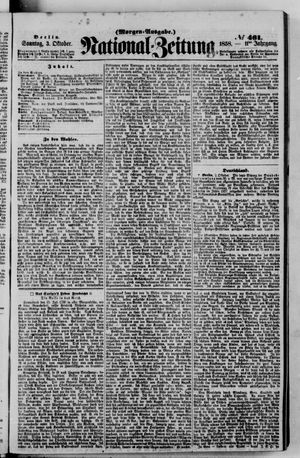 Nationalzeitung on Oct 3, 1858