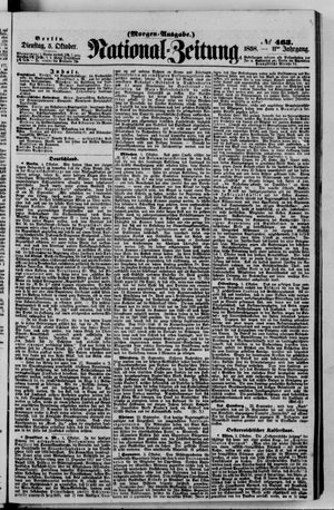 Nationalzeitung vom 05.10.1858