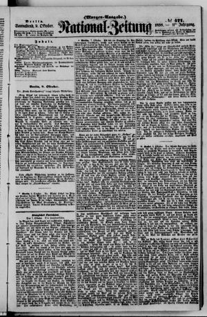 Nationalzeitung vom 09.10.1858