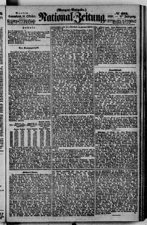 Nationalzeitung vom 16.10.1858