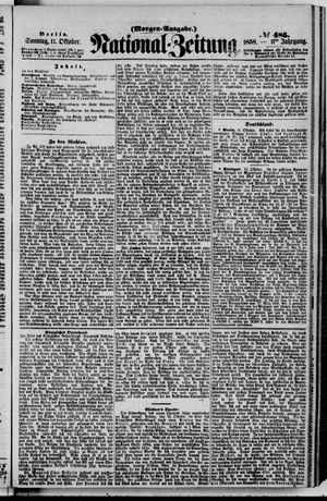 Nationalzeitung vom 17.10.1858