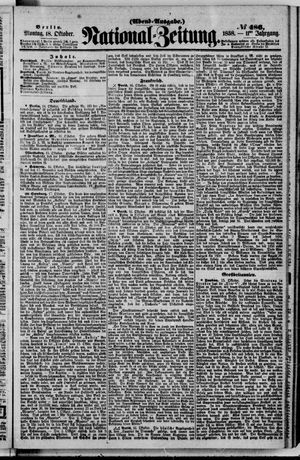 Nationalzeitung vom 18.10.1858