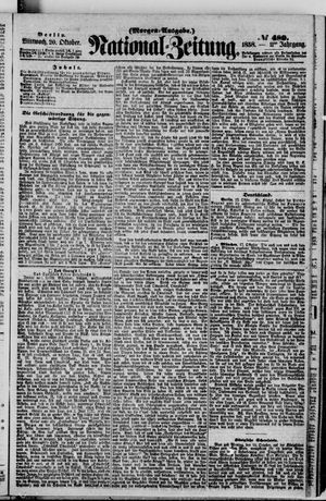 Nationalzeitung vom 20.10.1858