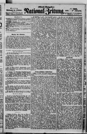Nationalzeitung vom 20.10.1858